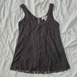 LACE Zippered Sleeveless Top